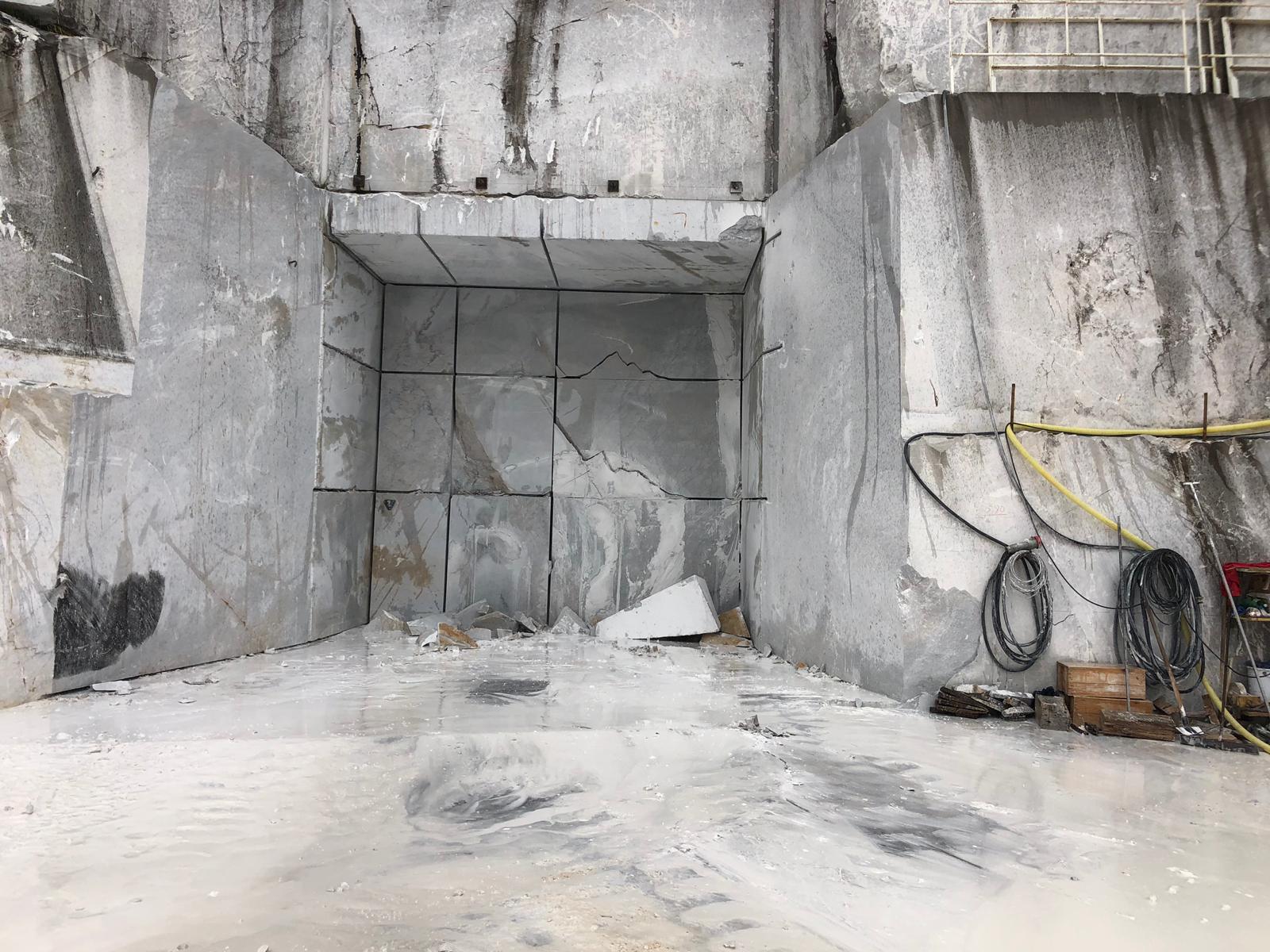 Inspecting quarry work