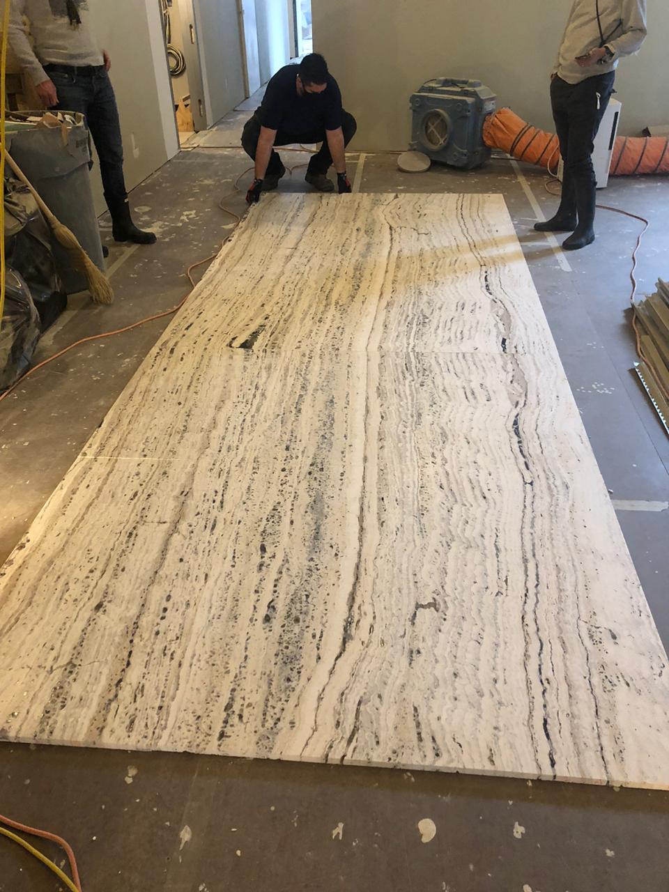 Dry mockup at site